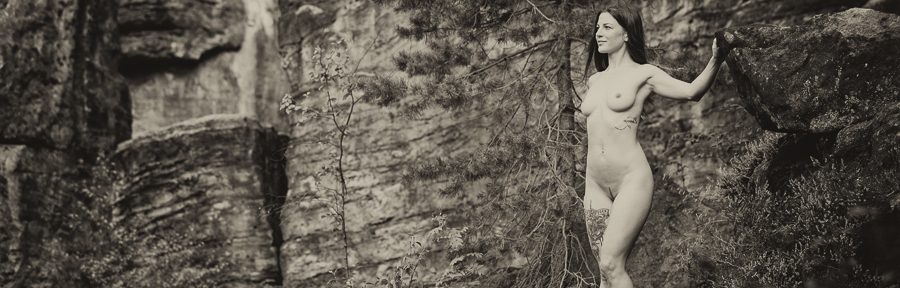 Fotoshooting mit Anne-Sophie im Bilathal