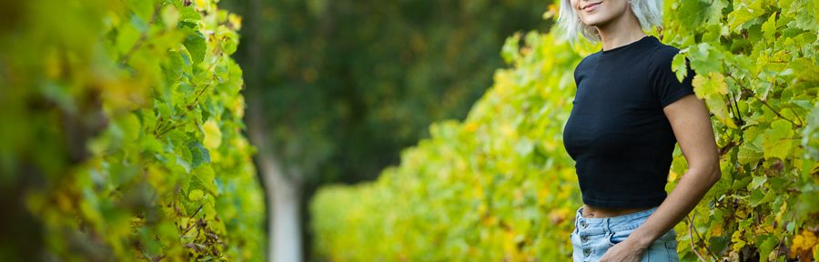 Portraitshooting mit Tanja im Weinberg