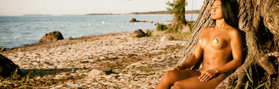 Fotoshooting mit Freja am Strand