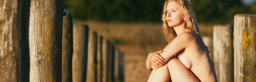 Fotoshooting mit Anna auf dem Steg
