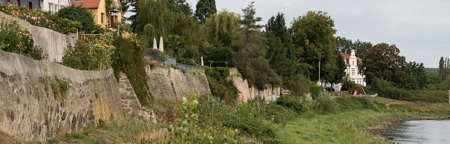 Radtour entlang der Elbe in Dresden – flussabwärts
