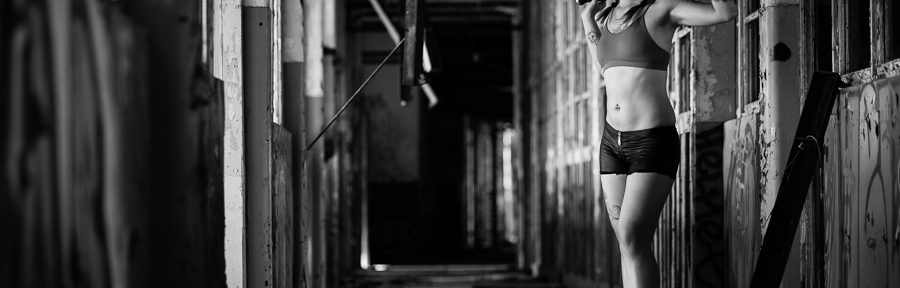 Fotoshooting mit Kim im Lost Place