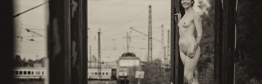 Fotoshooting mit Nadine – Industrie und Bahn