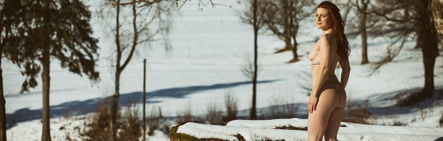 Schneeshooting mit Anne-Sophie im Thüringer Wald