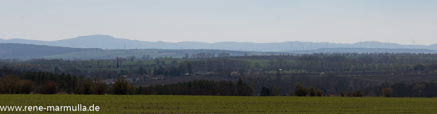 Blick auf den Thüringer Wald von Ballstätt