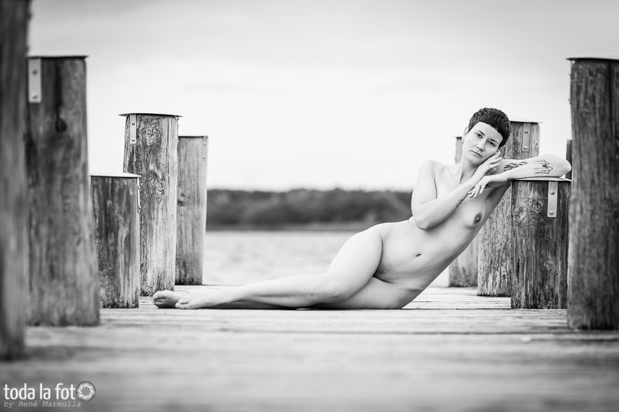 Fotoshooting mit charlotte.msd auf dem Steg