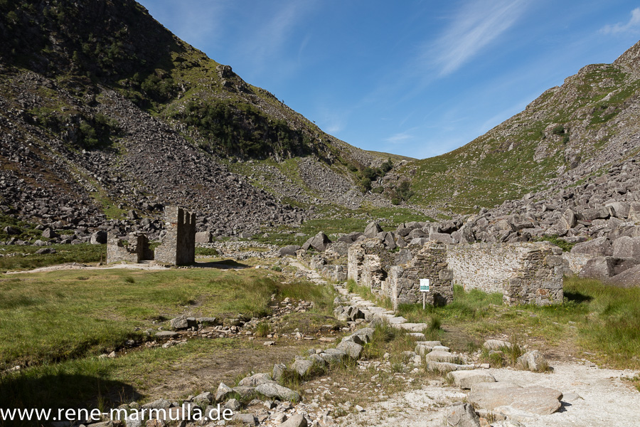 Glendalough Upper Lake Miners Village