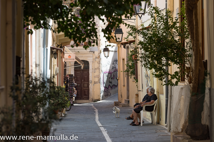 Unterwegs in den Gassen von Rethymnon